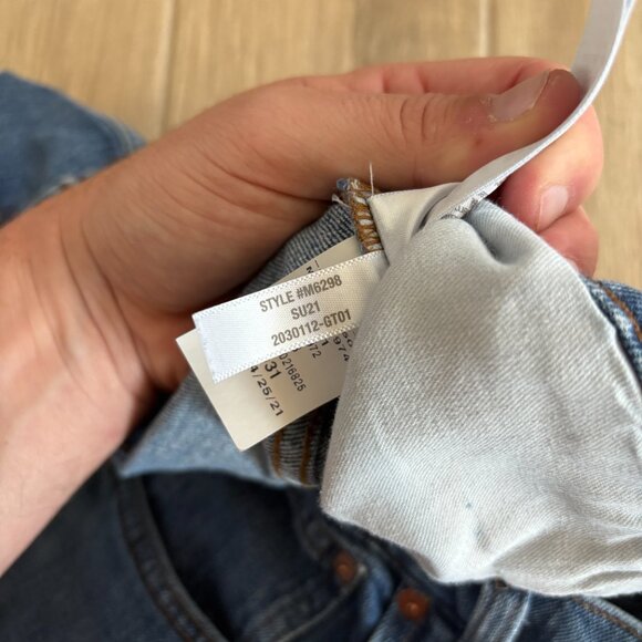 Madewell Perfect Vintage Jeans Women's 33 Blue Denim Stretch 90s Mom - Picture 6 of 12